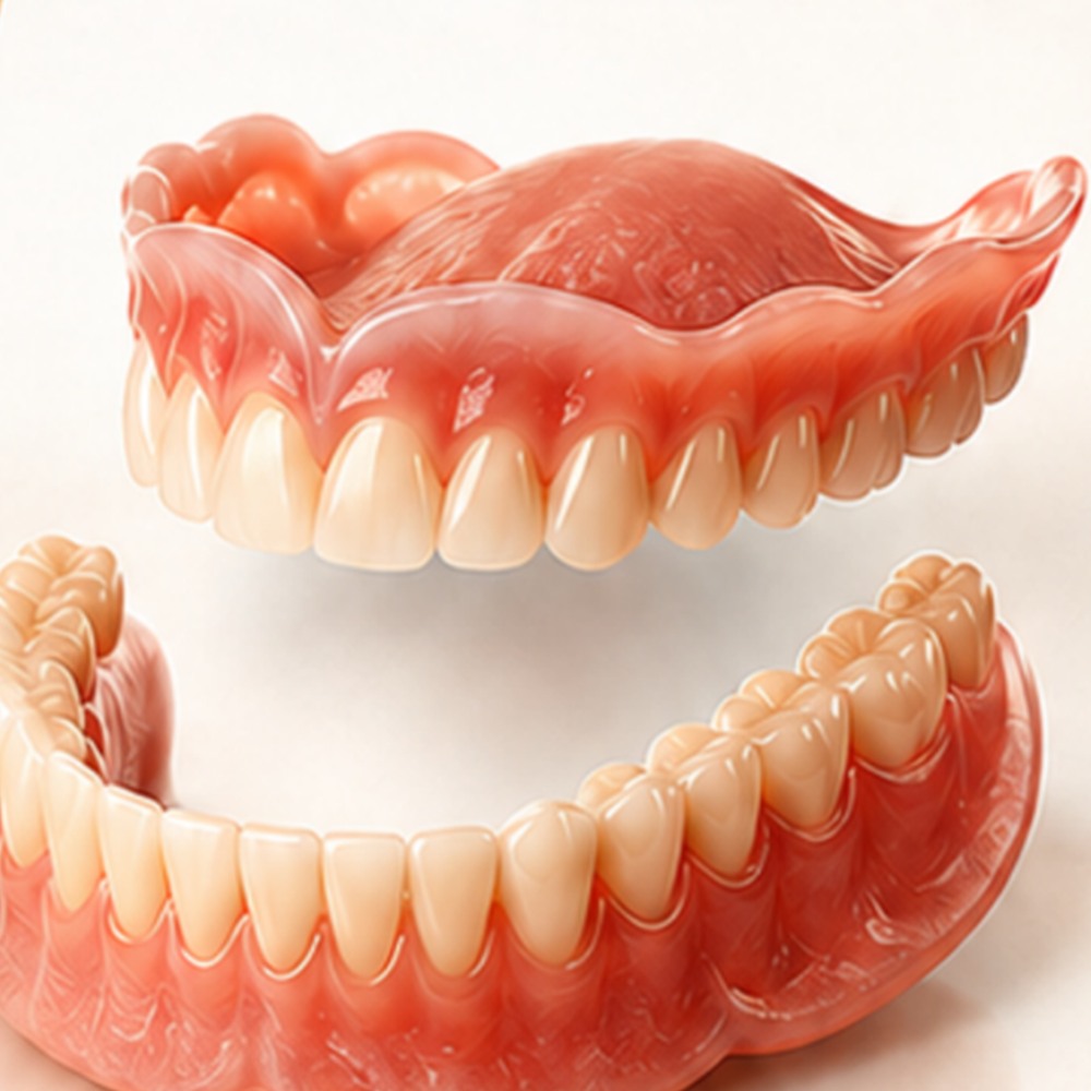 Prothèses complètes réalisées par MERYDENT LAB, laboratoire de prothèse dentaire à Orléans